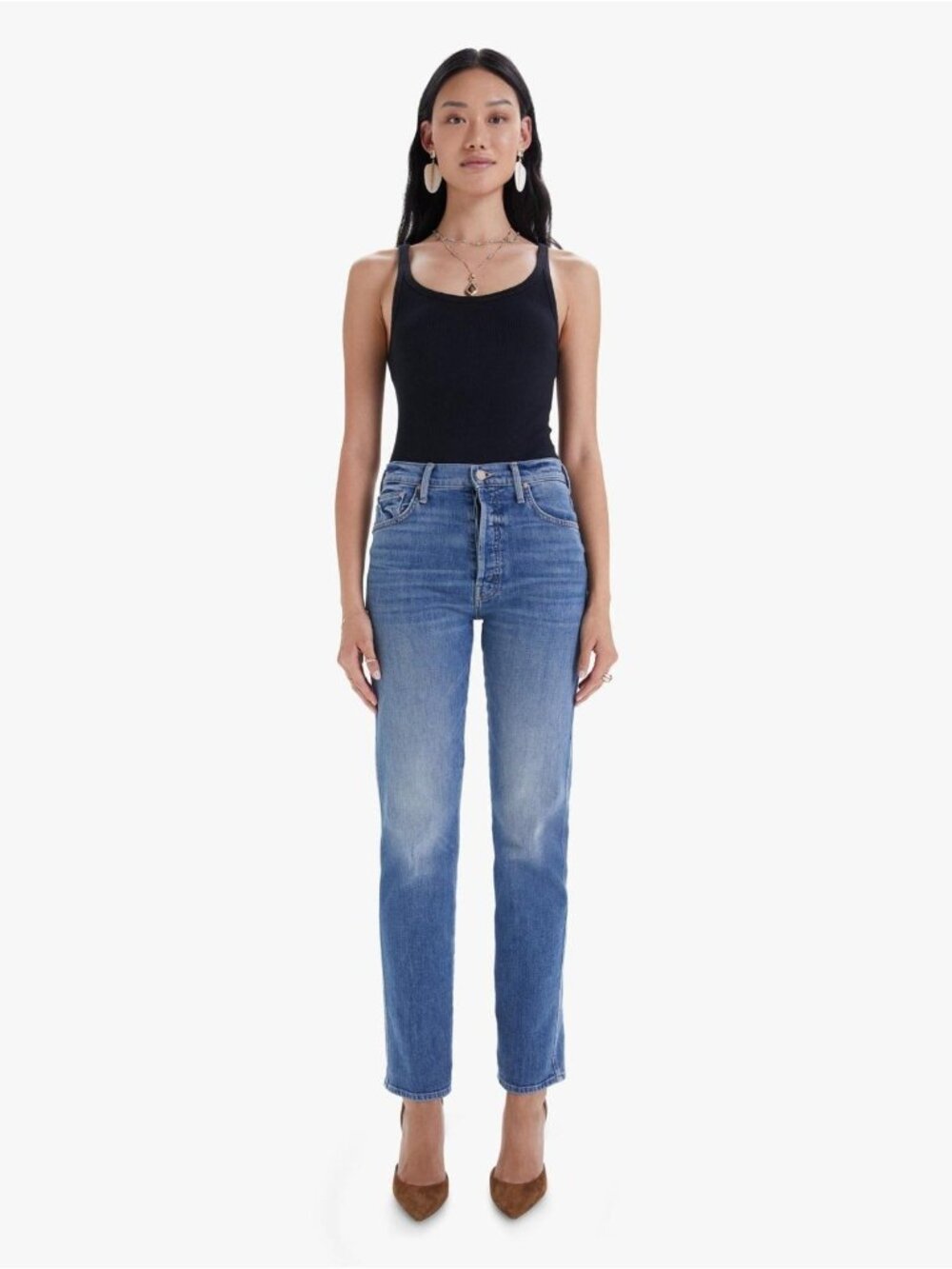 Mother Denim The Hight Waisted Double Hiker Skimp, Love Bomb, Size 29